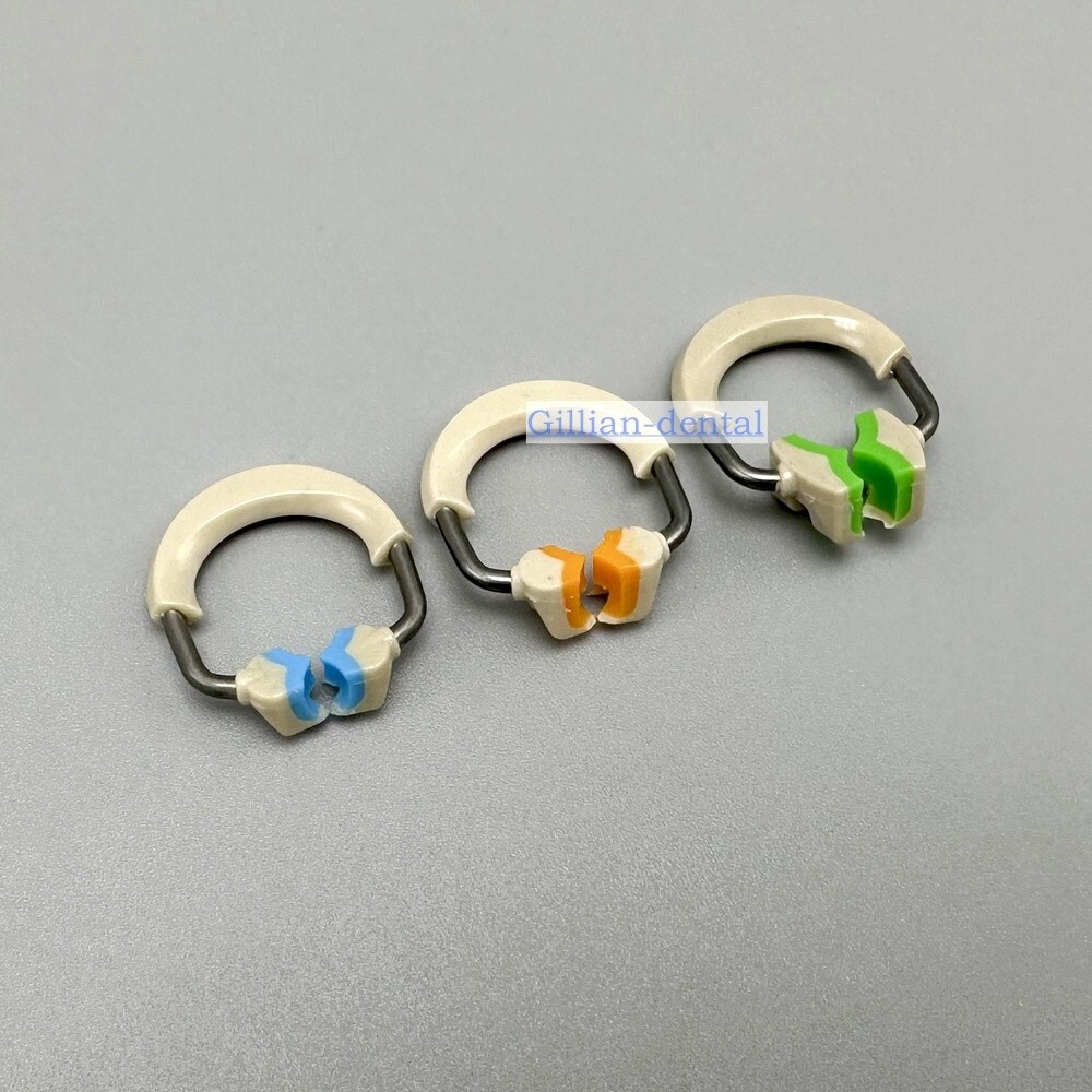 Dental Ortho Sectional Matrix System Nickel Titanium Alloy Matrices Clip Ring