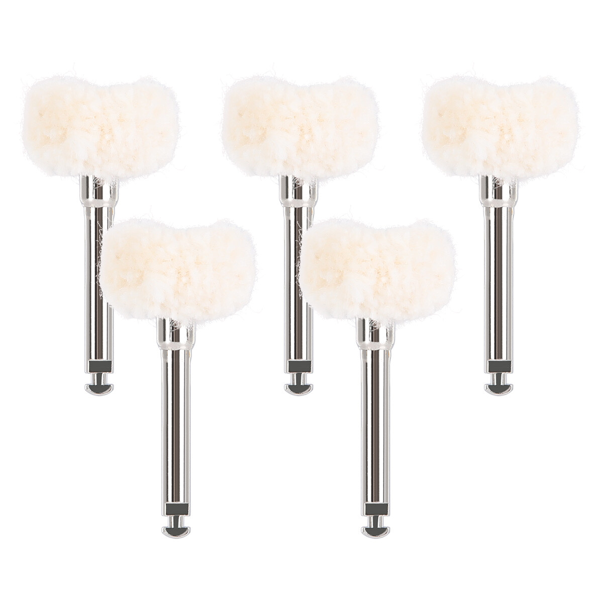 5Pc Cotton Dental Polishing Brush Wheels RA2.35mm Contra Angle RA Latch Type HOT