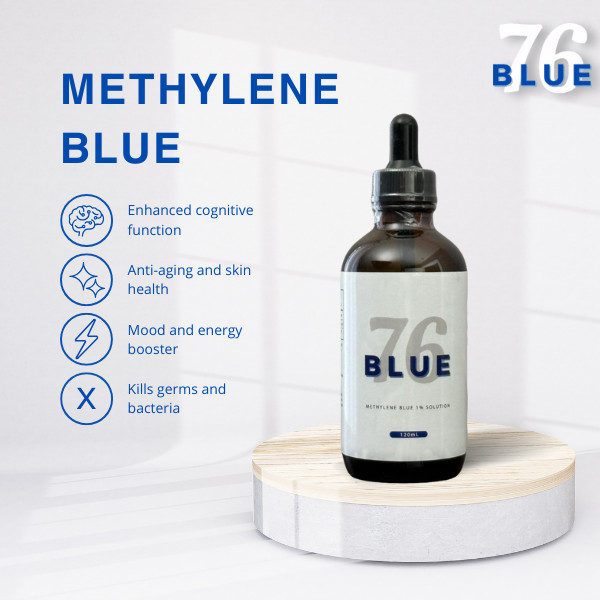 Methylene Blue 1% Solution 120mL – Lab & Aquarium USP Grade