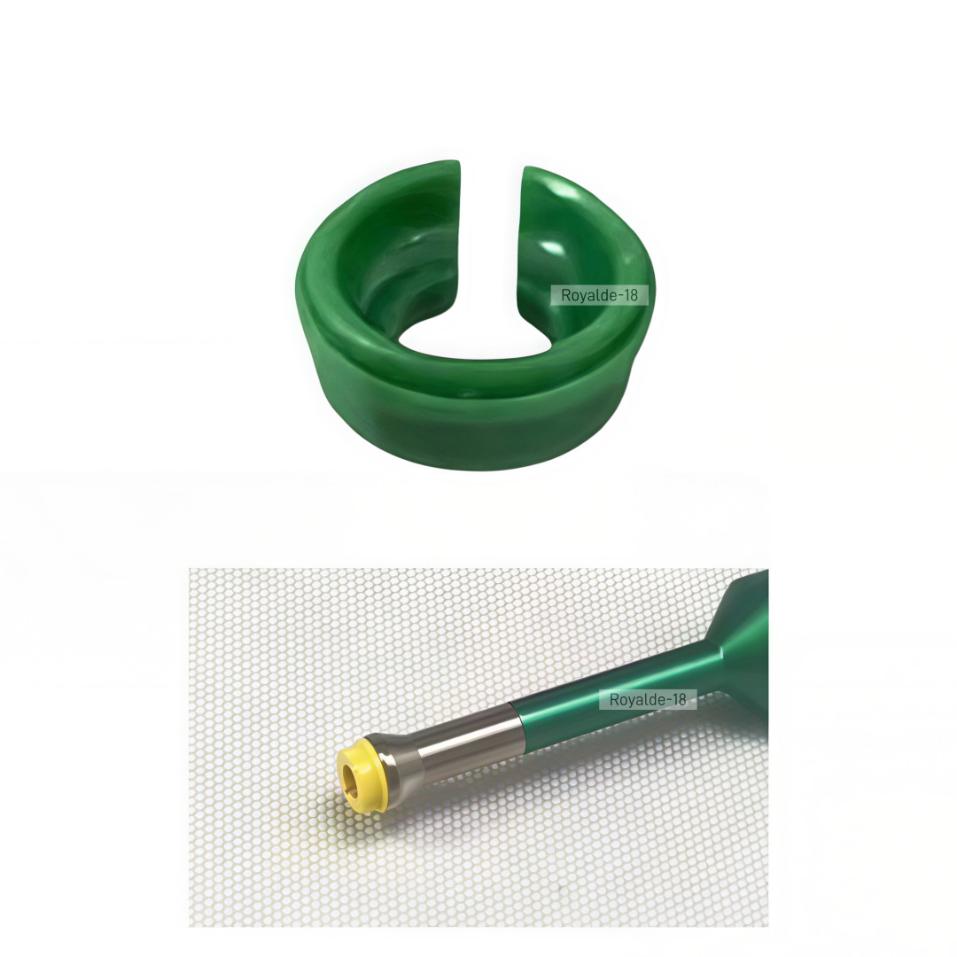 PEEK Cap Retention Insert Caps Novaloc Type Matrix Titanium Housing Caps