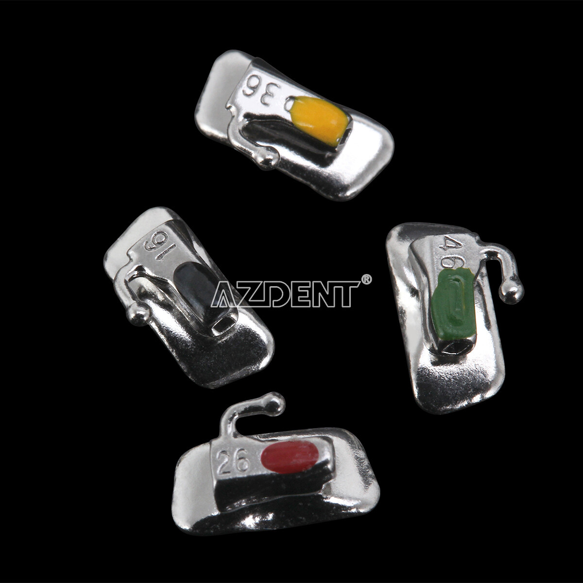 Tubo bucal de ortodoncia Dental Roth022 1er Molar Bondable No-con Láser de sopor