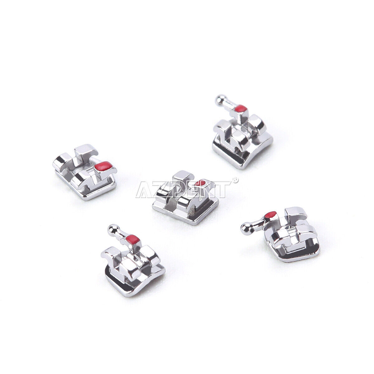 Dental Orthodontic MIM Mini Monoblock Brackets Roth/MBT Slot.018/0.022 Hooks 345