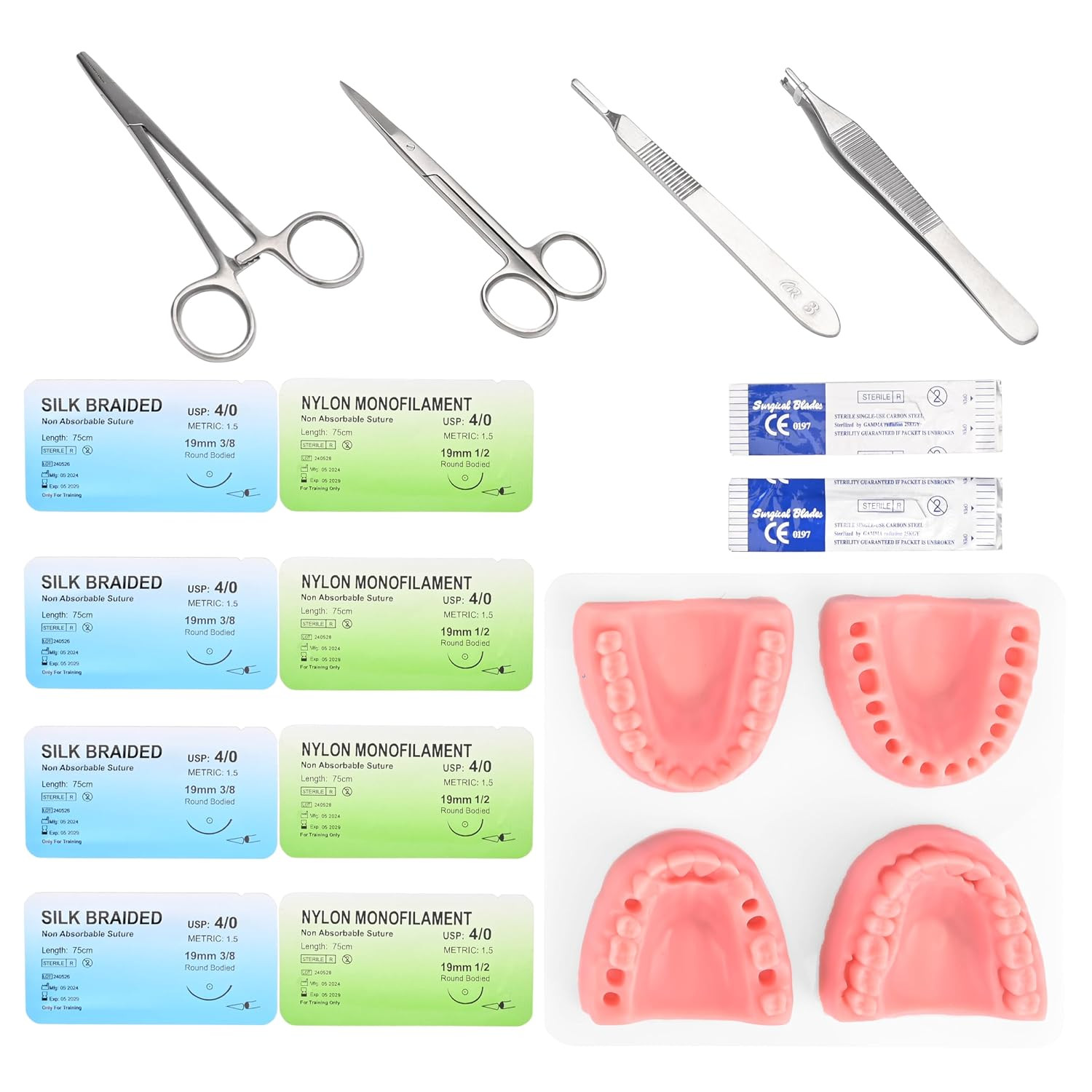 New Generation Dental Suture Pad Practice Kits Oral Suture Training Kits