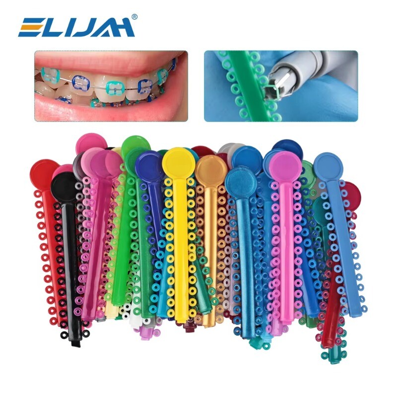 1040Pcs/Pack Dental Orthodontic Ligature Ties Elastic Rubber Bands Braces