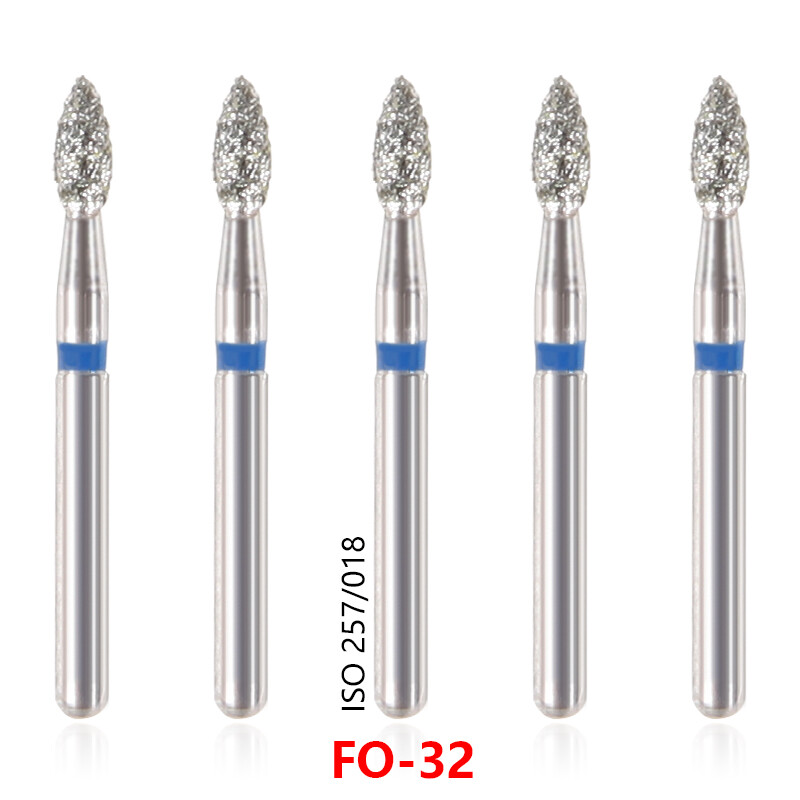 20Types 100Pcs Dental Diamond Burs Drills For High Speed Handpiece Medium FG BUR