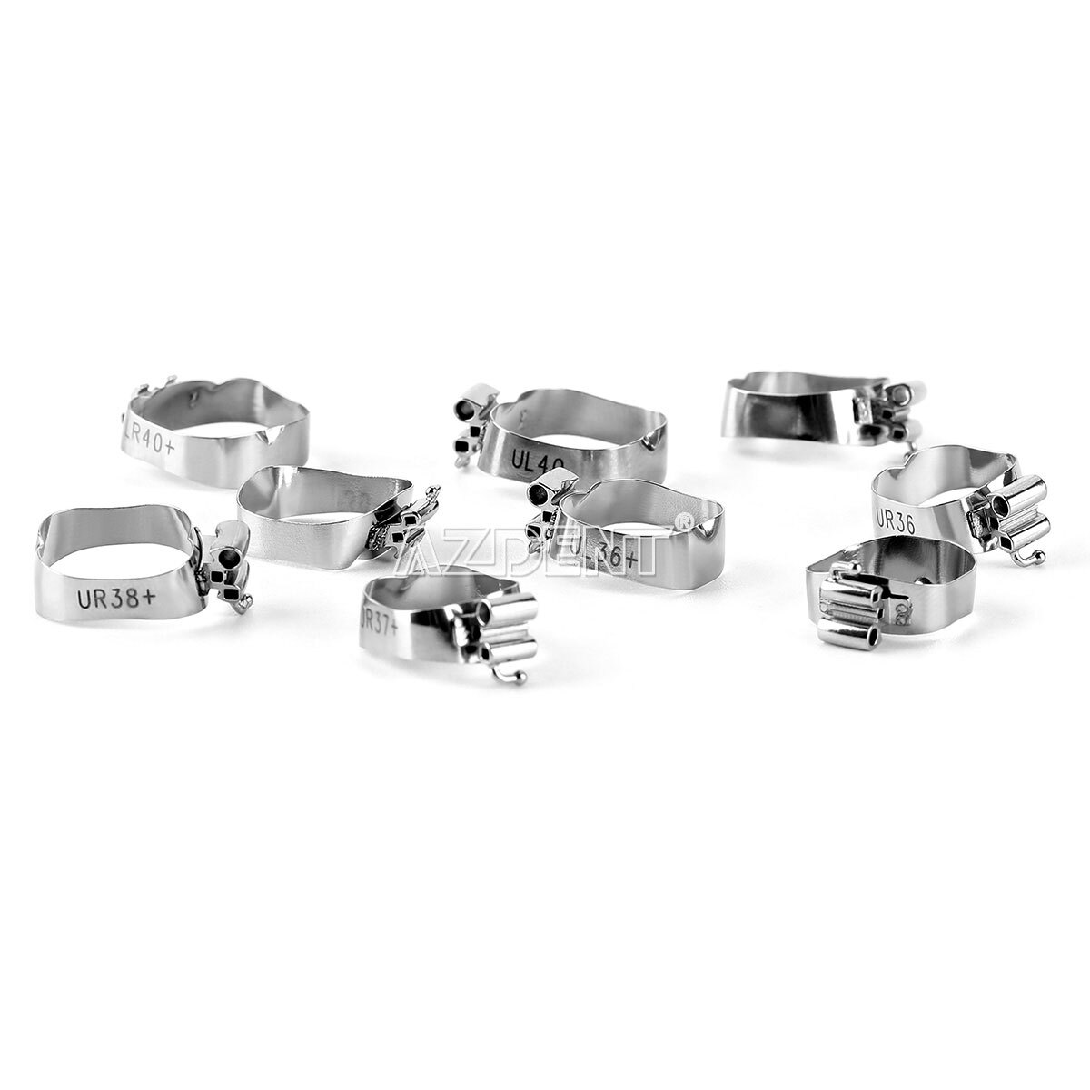 AZDENT Dental Orthodontic 1st Molar Buccal Tube Bands Roth 022 Convertible