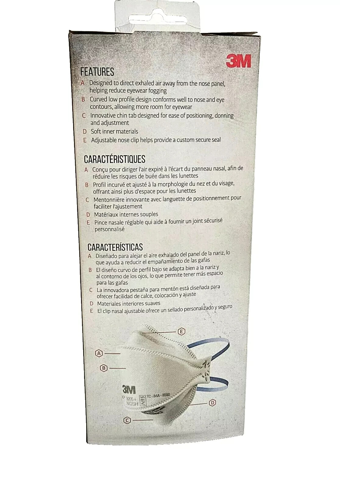 Disposable 3M Aura 9205+ 10 pack N95 Mask
