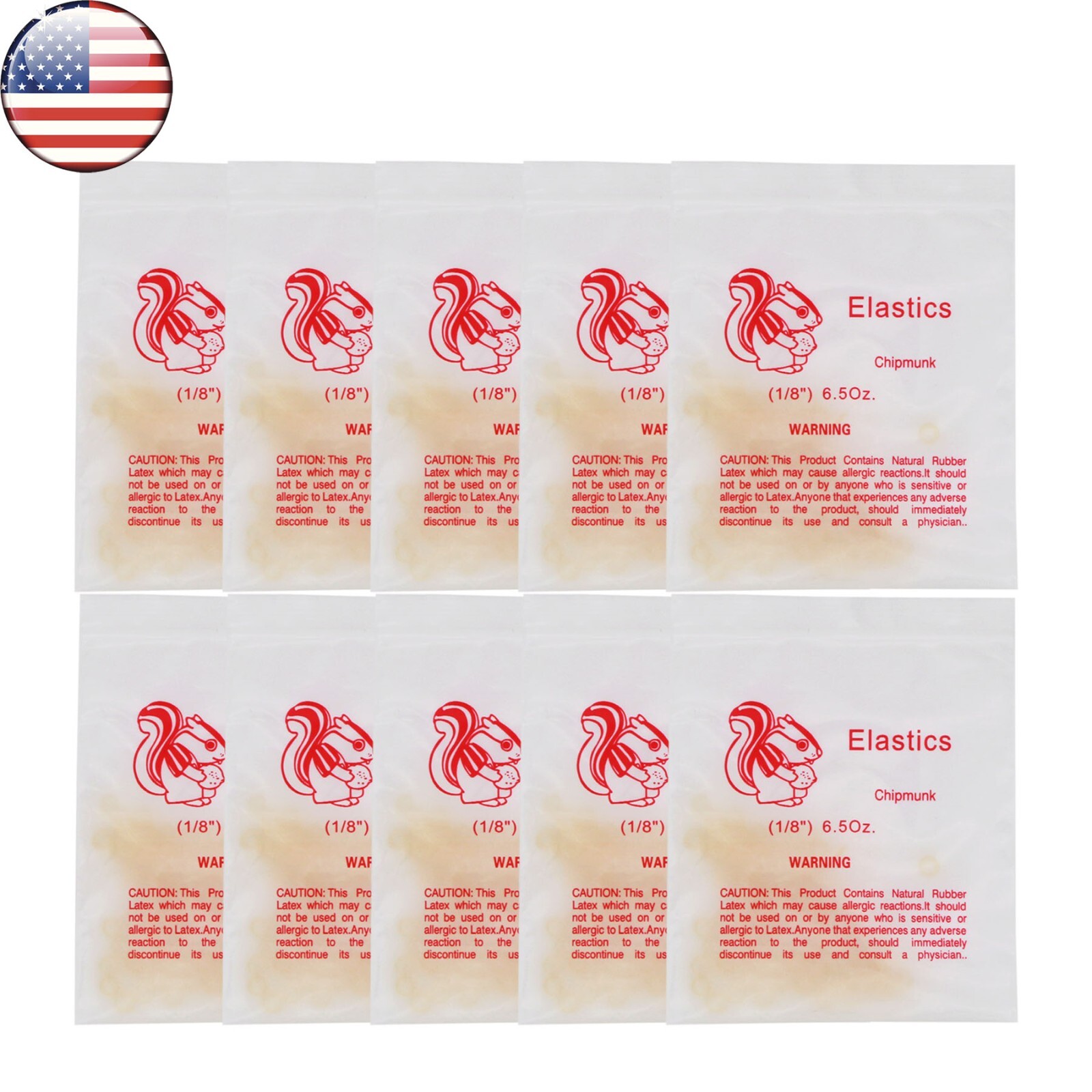 US Orthodontic Latex Elastics Dental Braces Rubber Bands 3.5/5.0/6.5 OZ Ortho