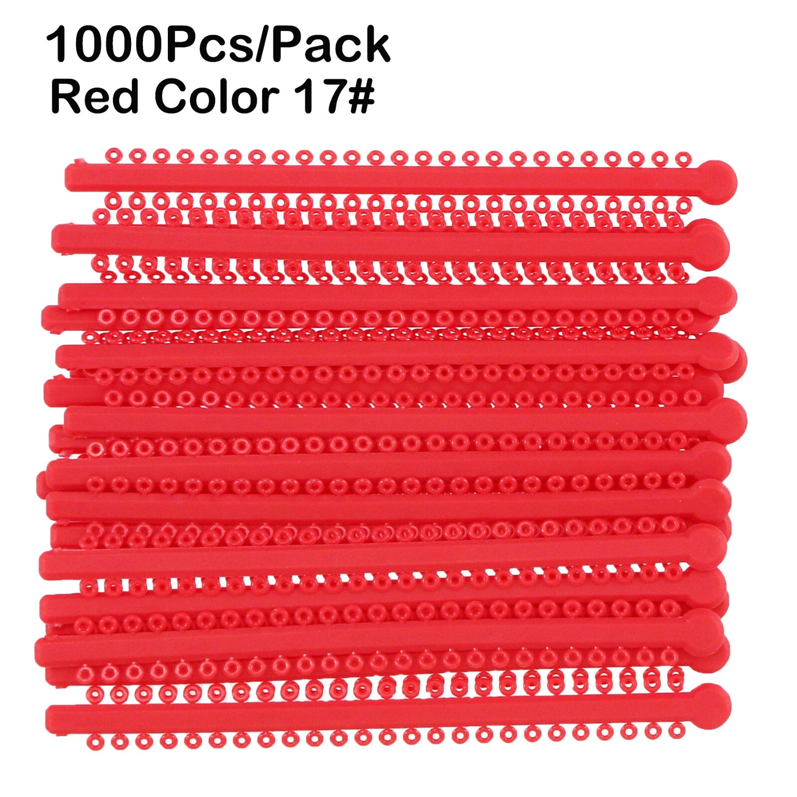 1000Pcs/Pack Long Type Dental Orthodontic Ligature Ties Elastic Rubber Bands