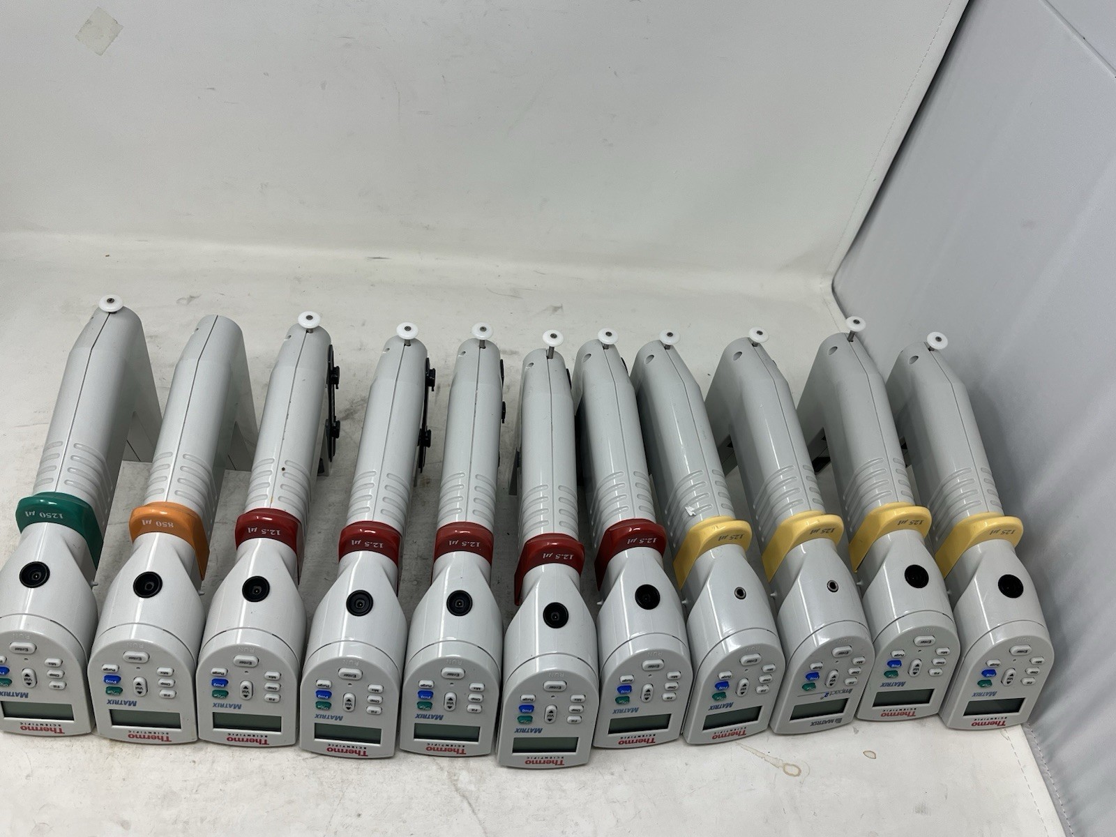Lot of 11 Thermo Scientific Matrix Electronic Pipettes Untested AS-IS