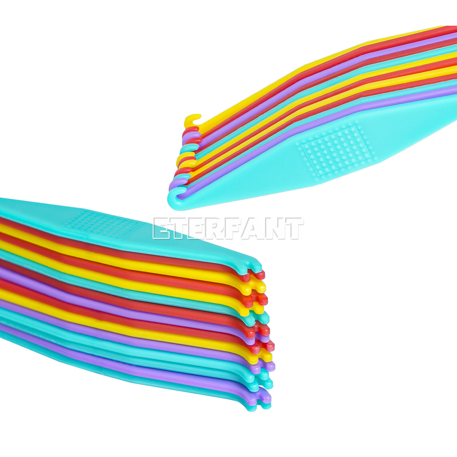 50PCs ETERFANT Dental Orthodontic Elastic Placer Hooks For Braces Rubber Bands