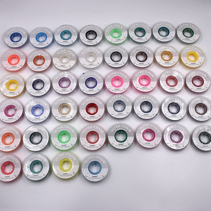 1 Pc Orthodontic Dental Chain Rubber Braces Bands Long/Short/Continuous 44Colors