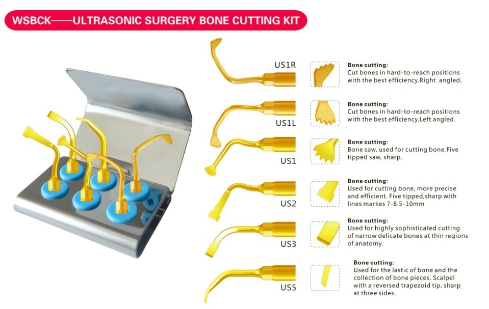 Dental Tools Piezosurgery Tips KIT Bone Cutting Sinus lifting Implant Oral Care