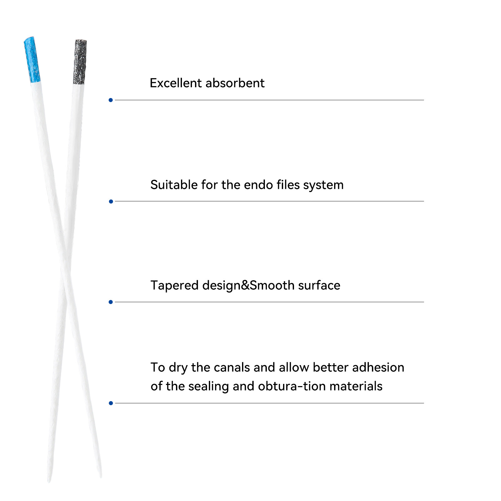 JMU Dental Absorbent Paper Points .02/.04/.06 Taper #F1-F3 Assorted