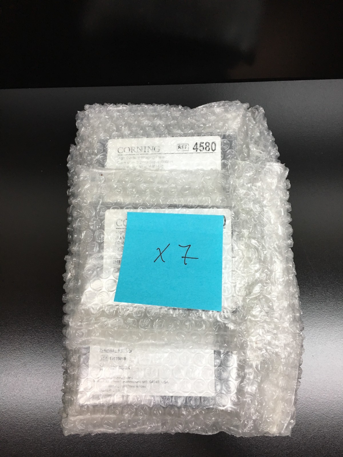 Corning REF 4580 Half Area High Content Imaging Glass Bottom MP 96 Well Lot 7PCS