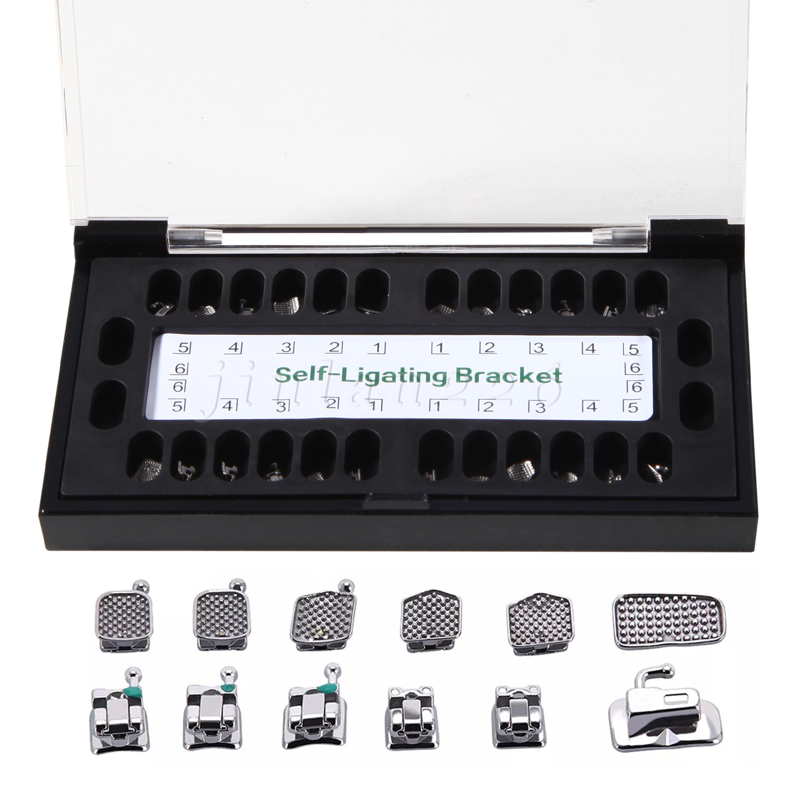 Dental Orthodontic Self-Ligating Brackets Braces Roth 022 Hooks 345&Buccal Tubes