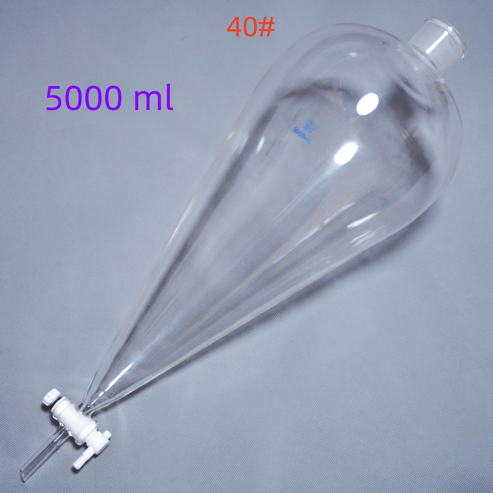 lab glass separatory funnel 2000 ml, 1000 ml, 500 ml, 250 ml, telfon stopcock