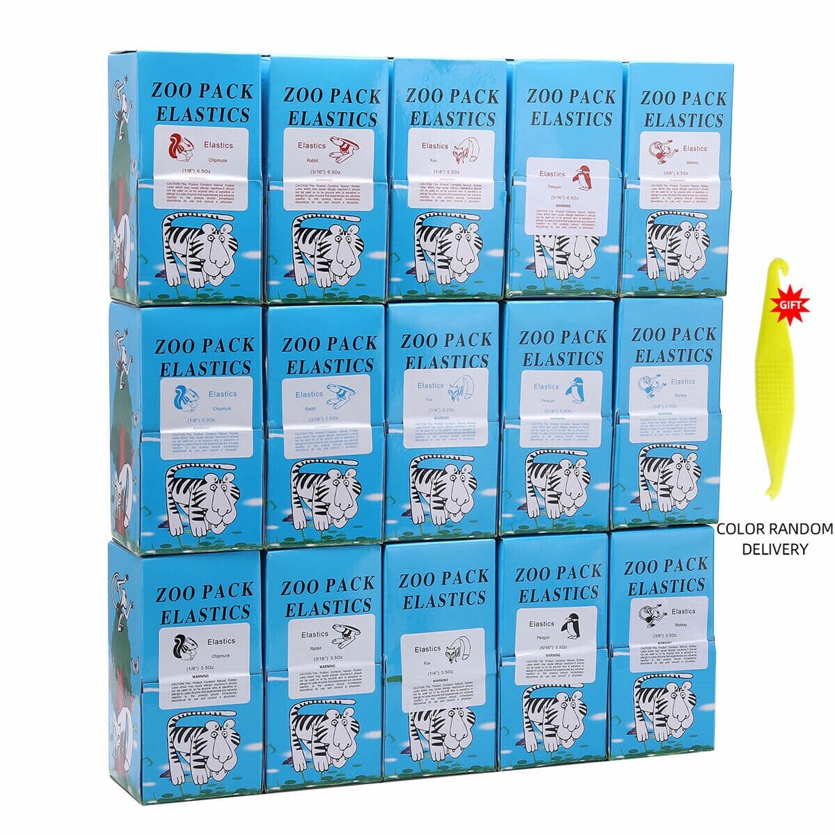 Dental Orthodontic Intraoral Elastic Rubber Bands Color Light/Medium/Heavy