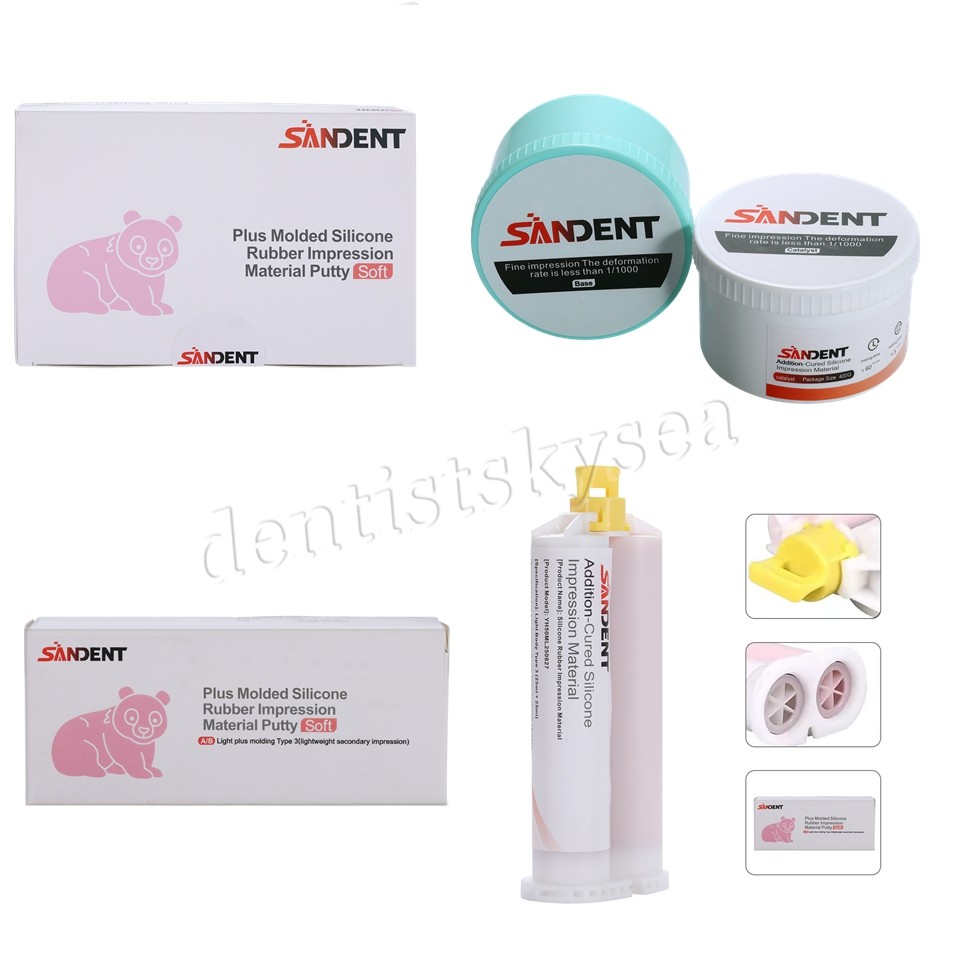 Dental Elastomeric Impression Putty Soft Silicone Material SANDENT