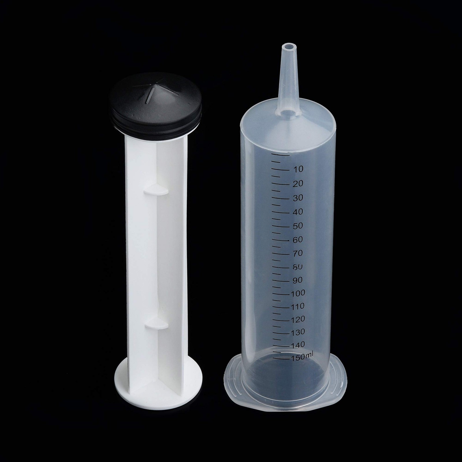 150ml Syringe with Tip Adapter, Large Plastic Individually Packaged…