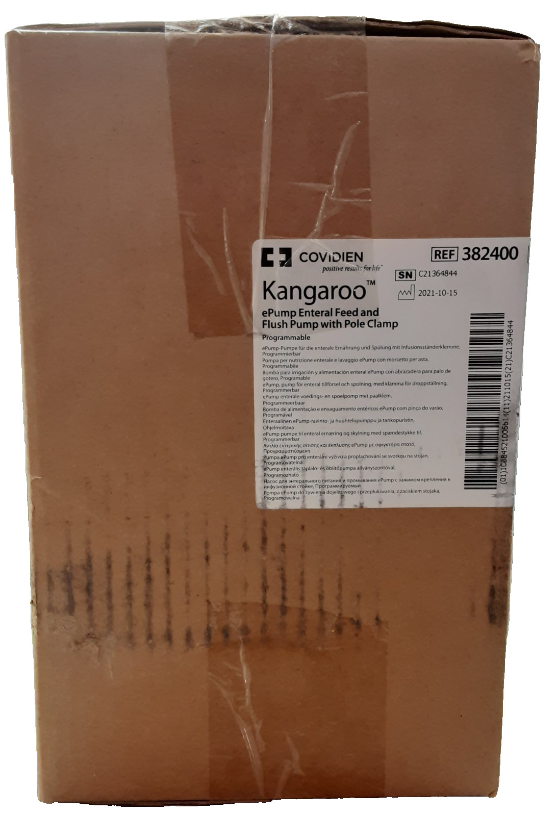 NEW Covidien Kangaroo Enteral Feed Pump W/ Pole Clamp Portable (Model 382400)