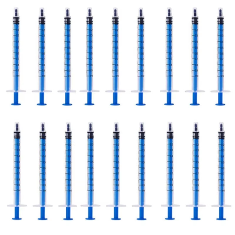 2-20Pcs 1Ml-10Ml Plastic Reusable Syringe for Measuring Nutrient Hydroponics Kit