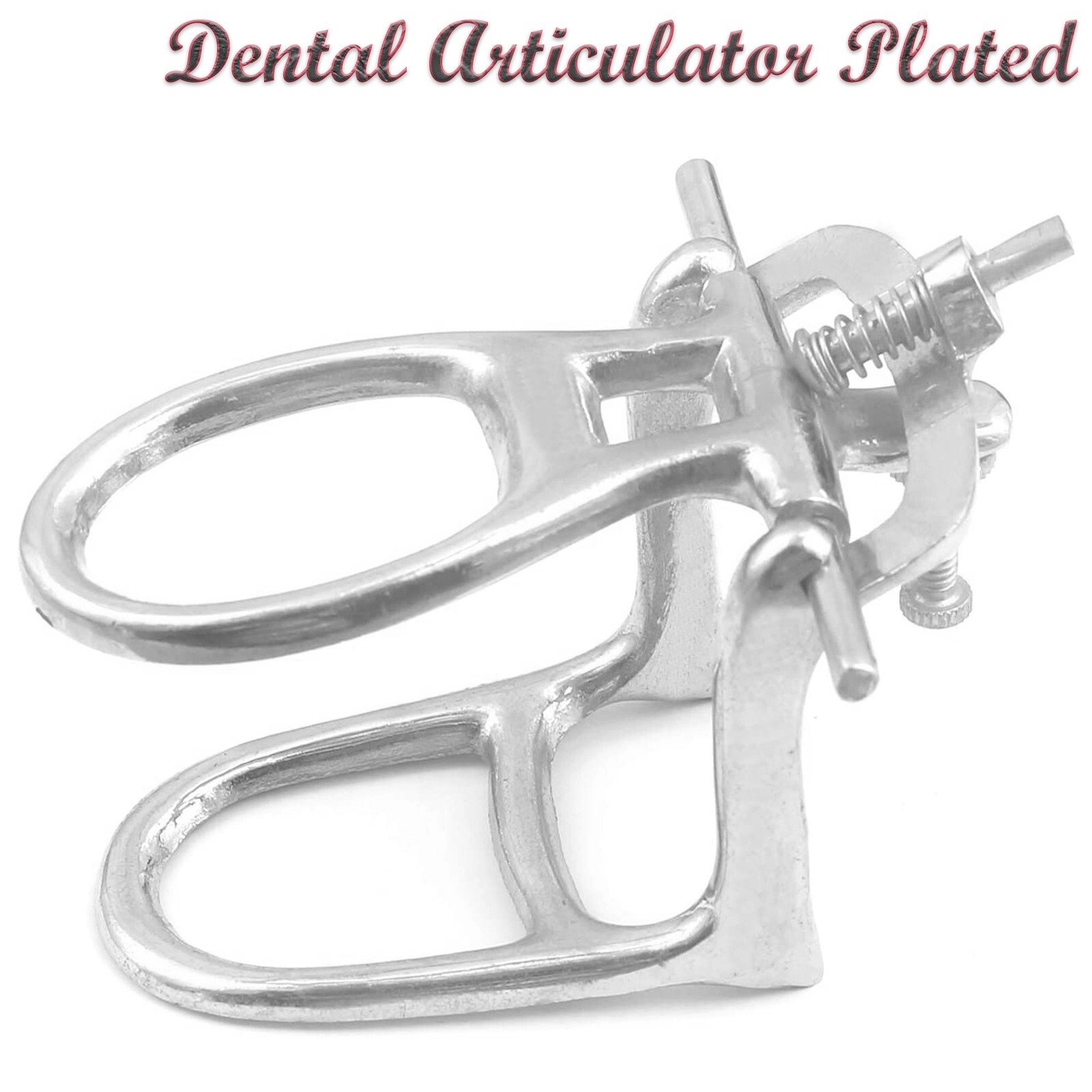 10 Dental Lab Articulator Chrome Plated High Arch Denture Adjustable Device Easy