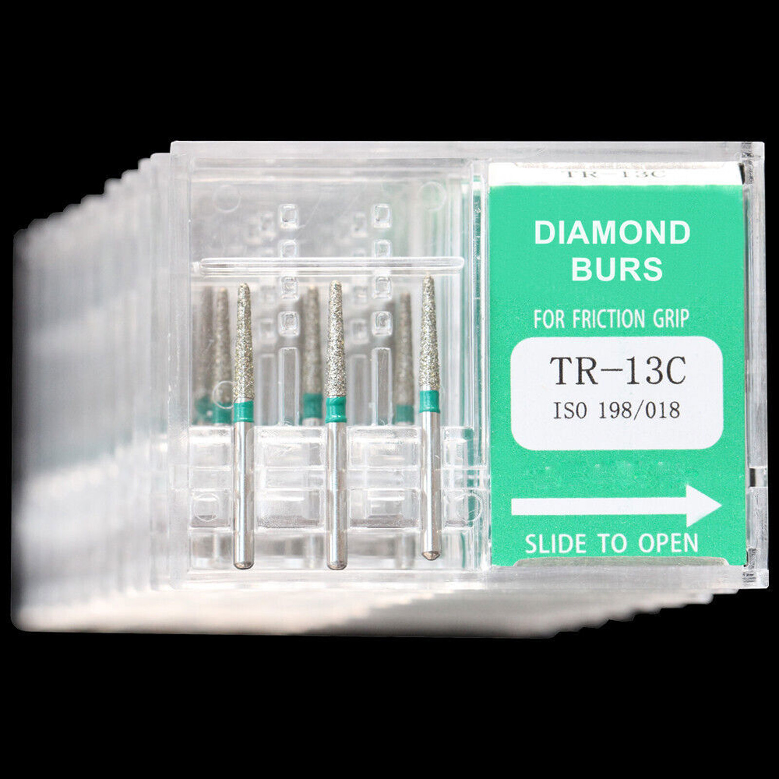 10 Packs DIA-BURS Dental High Speed Handpiece Diamond Burs Drill all Types