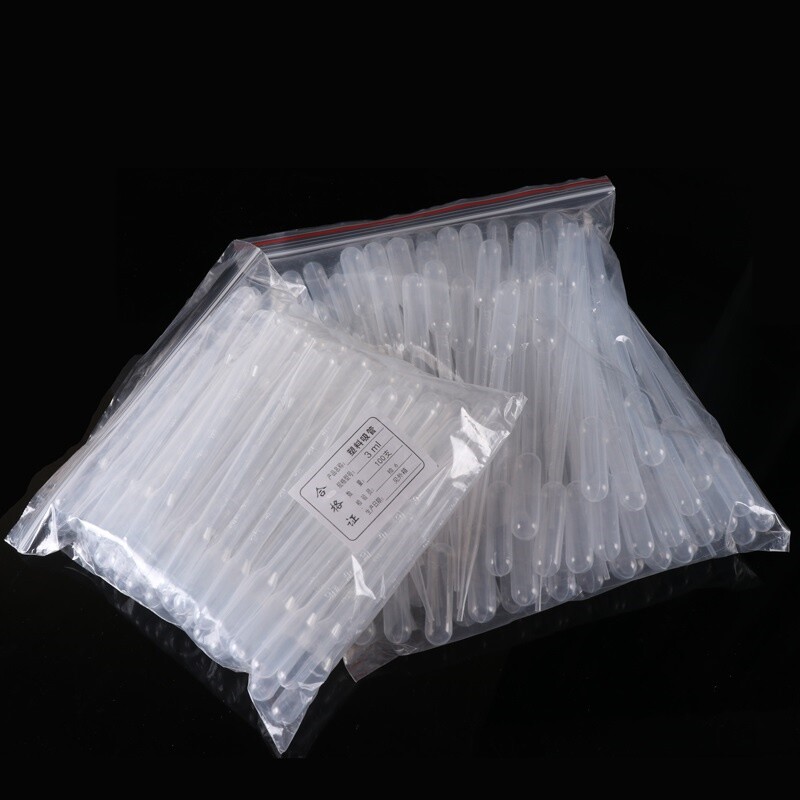 100 X Plastic Pipette Liquid Transfer Graduated Dropper 0.2/0.5/1/2/3/5/10ml