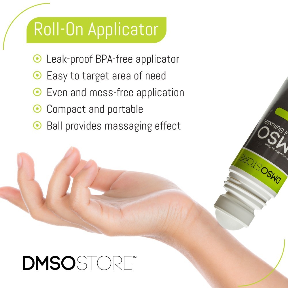 DMSO Roll-on Lavender Scented: Soothe Aches, Relax Muscles, & Calm 99.995% Pure