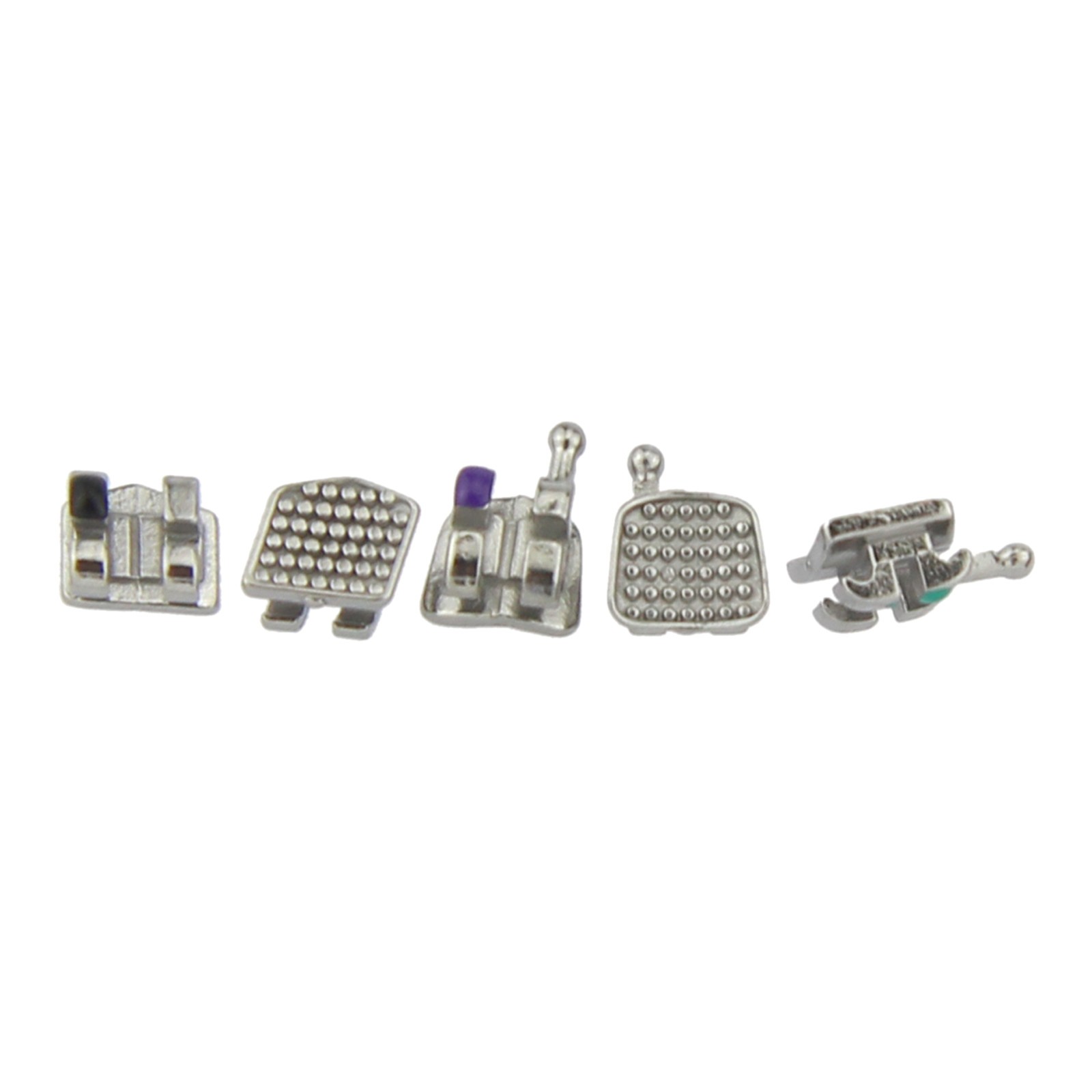 MIM MINI Orthodontic Brackets Dental Metal Brace MBT Roth 022 018 345 With Hooks
