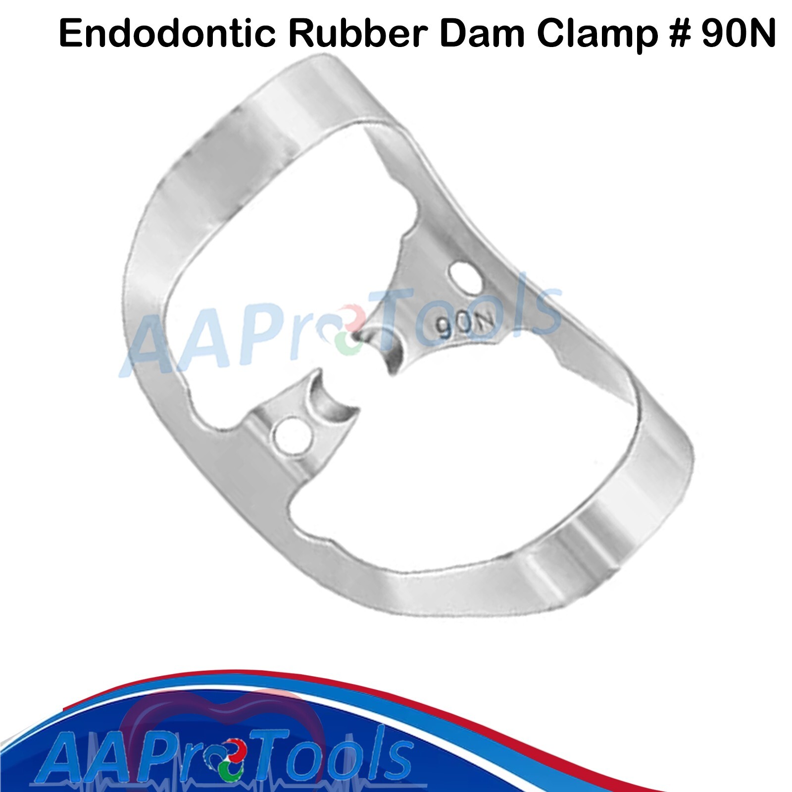 AA Pro: 2 pc Endodontic Rubber Dam Clamp # 90N Surgical Dental Instruments