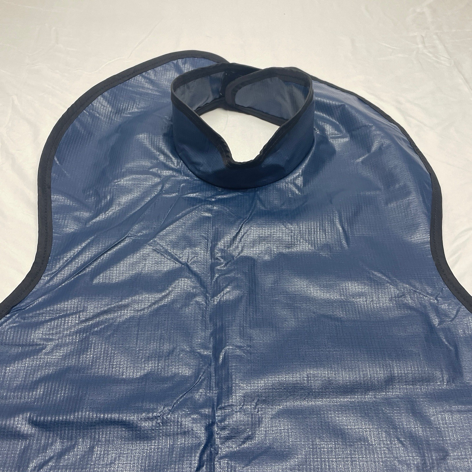 Henry Schein ADULT Navy Blue Lead-Lined Apron with Collar