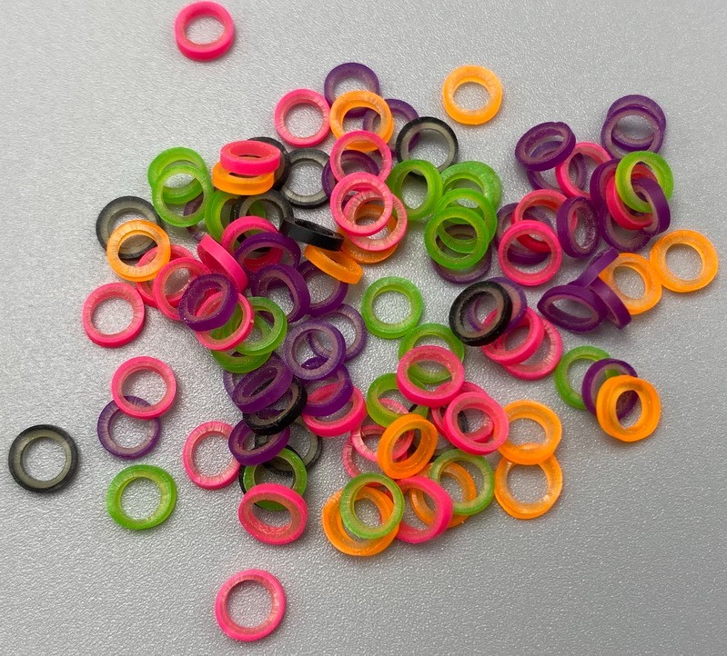 Dental Orthodontic Rubber Bands Elastic Braces 2.5/3.5/4.5/6.5oz Colorful
