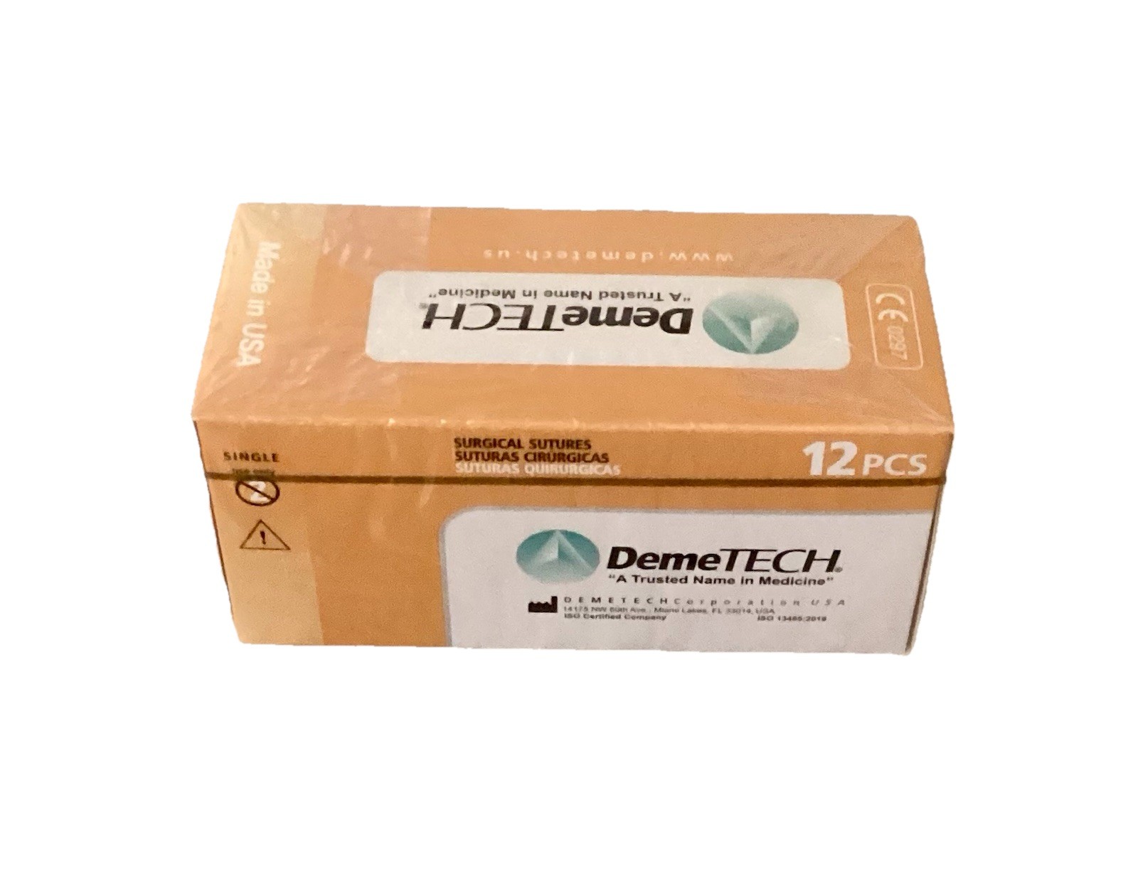 DemeBOND 0 USP Polyester Sutures 30” DV-34 36mm 1/2c EXP 2028 NEW SEALED