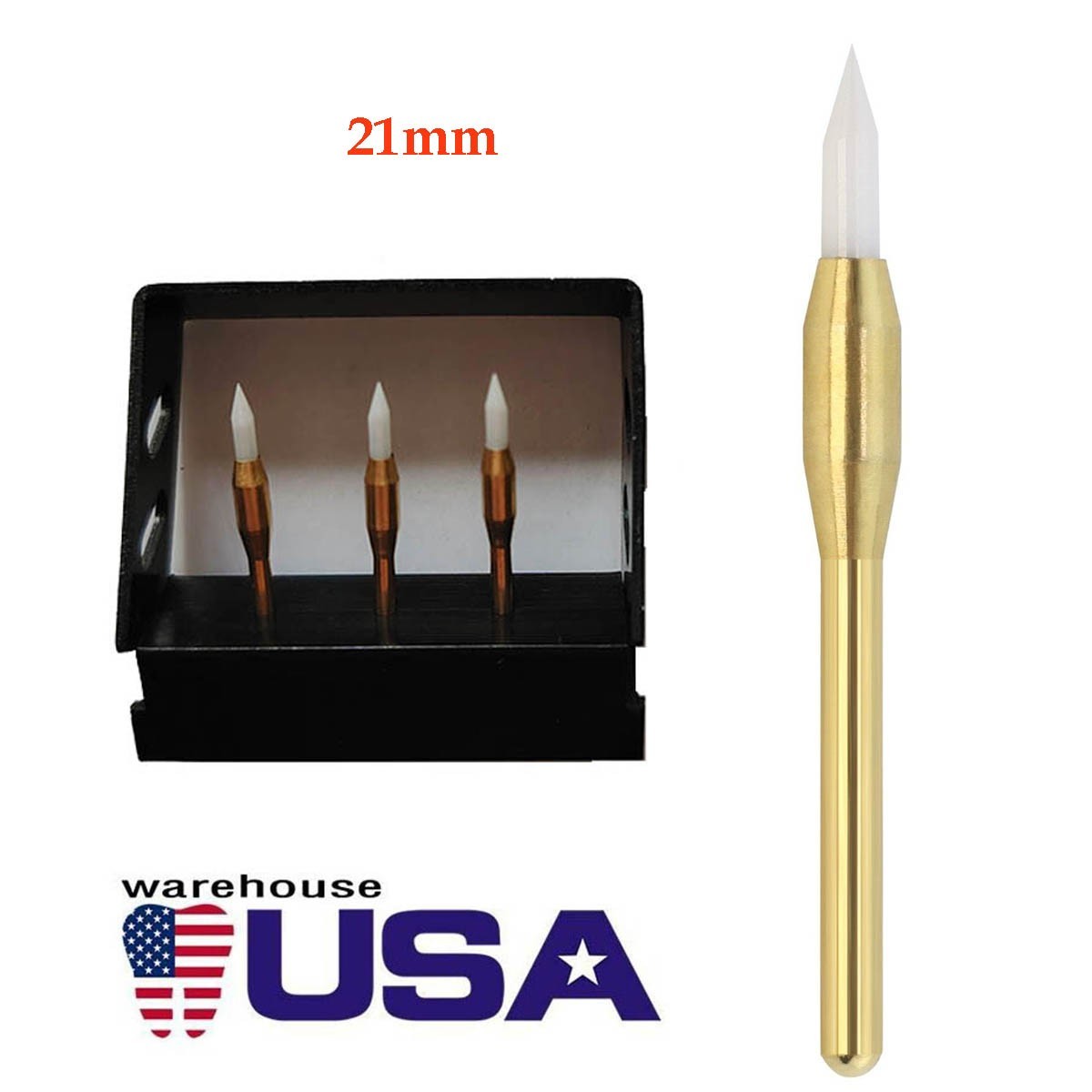 6PCS Soft Tissue Cutting Burs Friction Heating Achieves Rapid Hemostasis 21mm