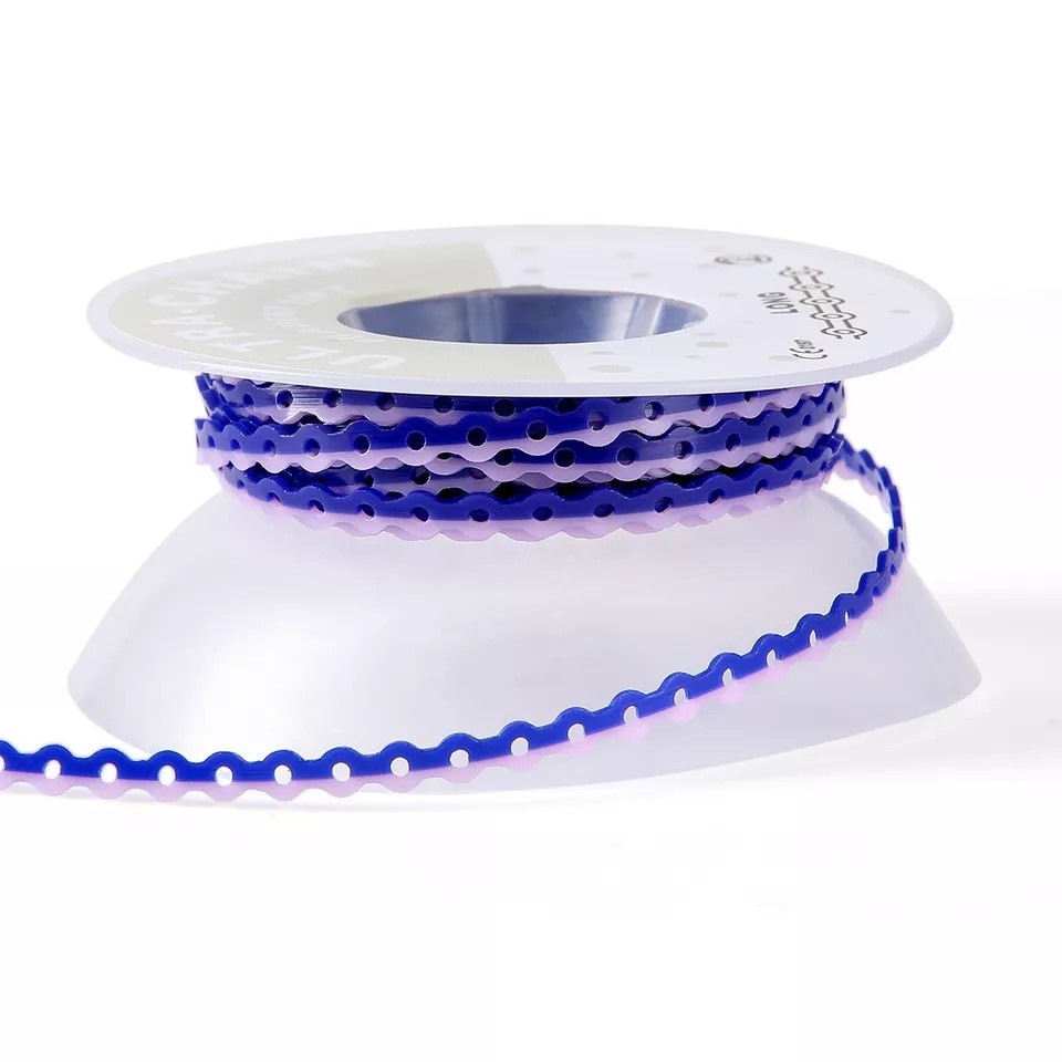 Dental Orthodontic Colored Elastic Power Chain 15ft Long/Short/Continuous