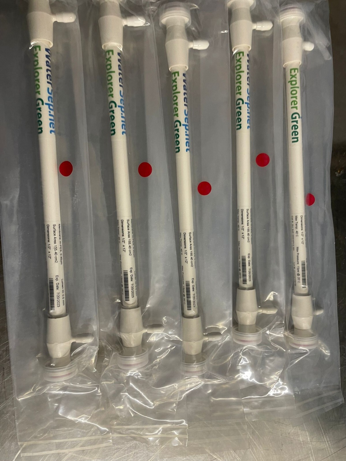 WaterSep BioSeparations CAT # SU94505EXP12S0 ( LOT OF 5 )