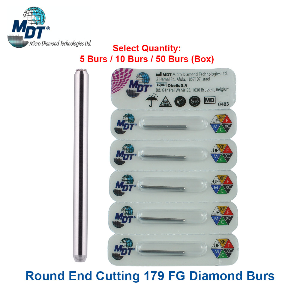 Dental MDT 179 FG Round End Cutting 839 Burs Triton Bonding Ø1.6mmX1.5mm