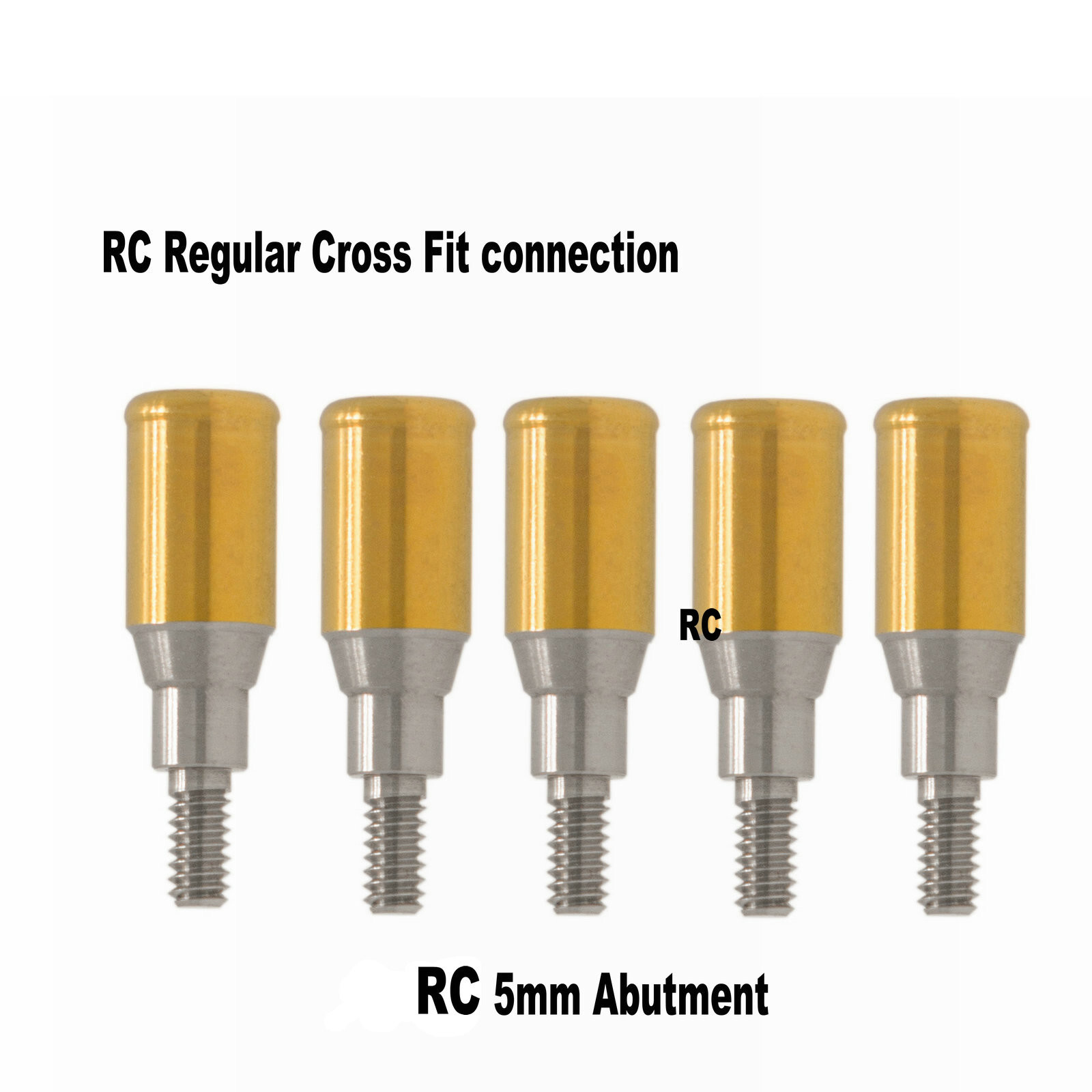 Dental For ITI STRAUMANN Attachment Abutment Male Cap Tool NC/RC D3.7mm AH=3/4/5