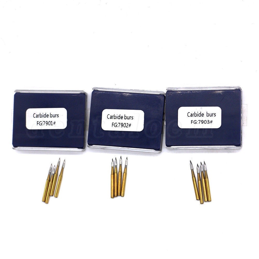 Dental Trimming&Finishing Gold Burs Carbide Burr 7901/7104/7404/7406/1957 VIP