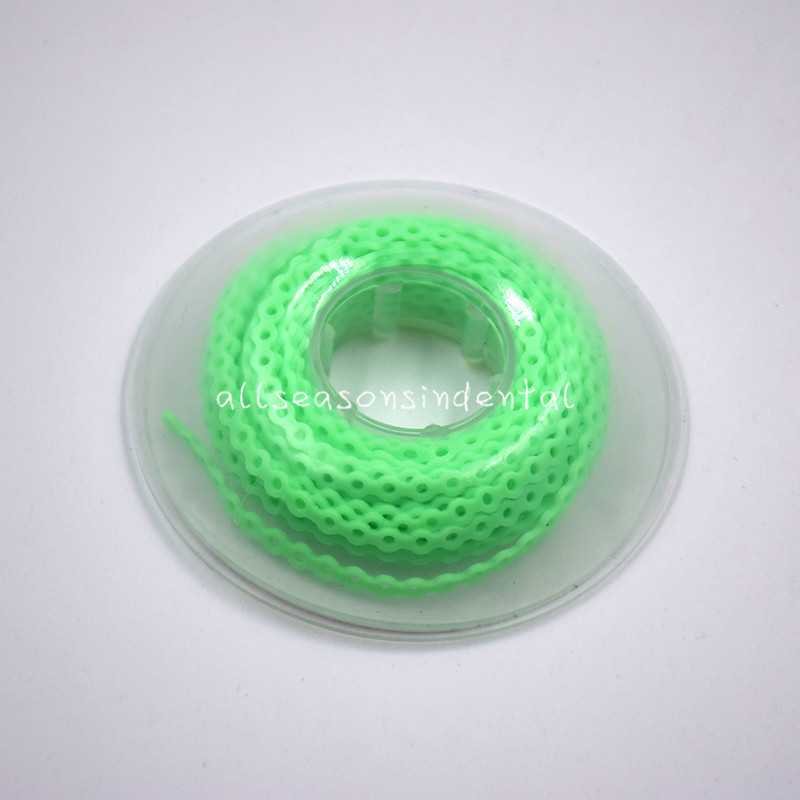 1 Pcs Dental Orthodontic Elastolink Elastic Ultra Power Chain Short 44 Colors