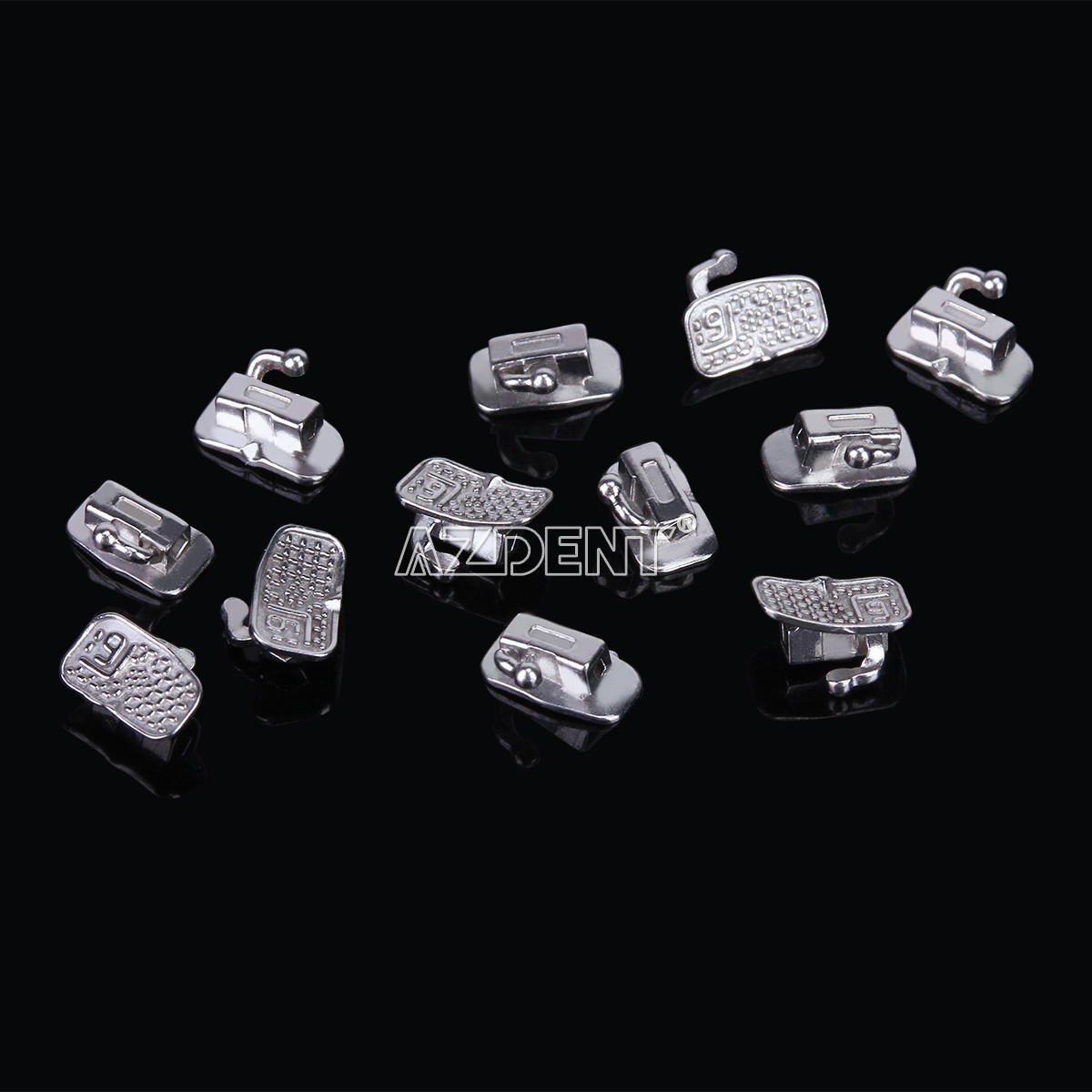 50 Sets AZDENT Dental Monoblock Buccal Tubes 1st Molar Roth 022 Bondable Non-Con