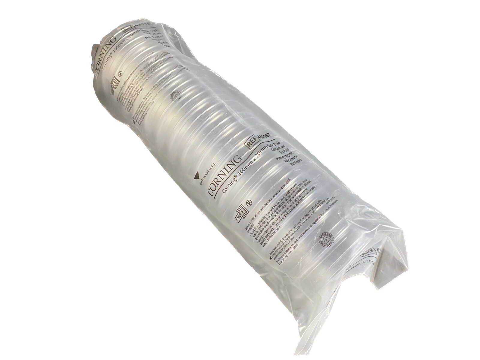 CORNING Polystyrene 100x20mm Disposable Cell Culture Dish 430167 (20/pk)