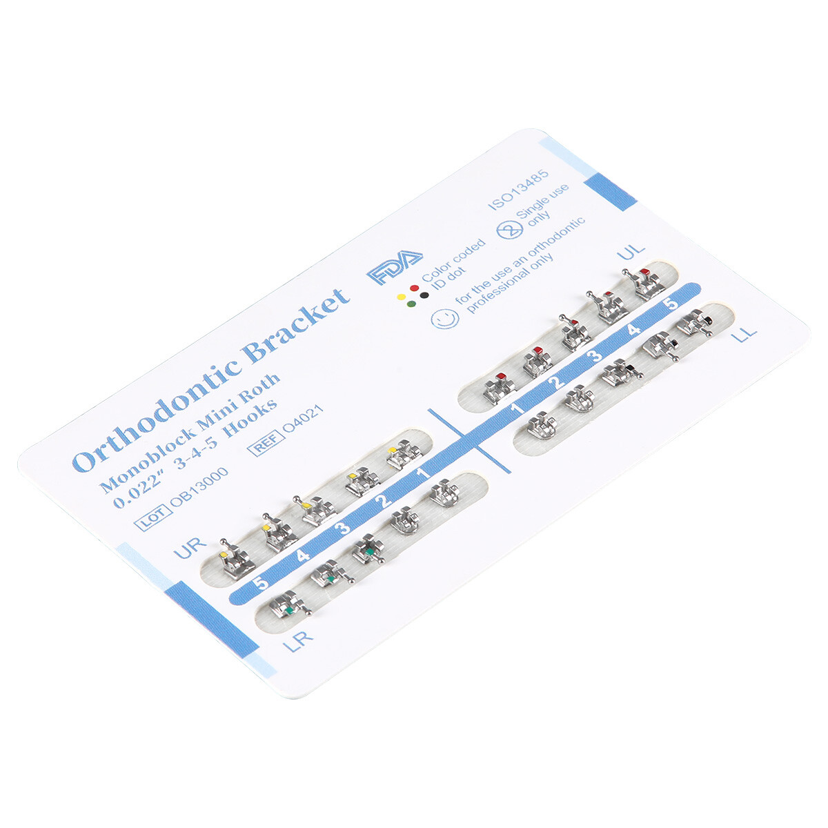 Dental Orthodontic Brackets Braces Mini MBT Roth.022 Hook 345 /NITI Arch Wires
