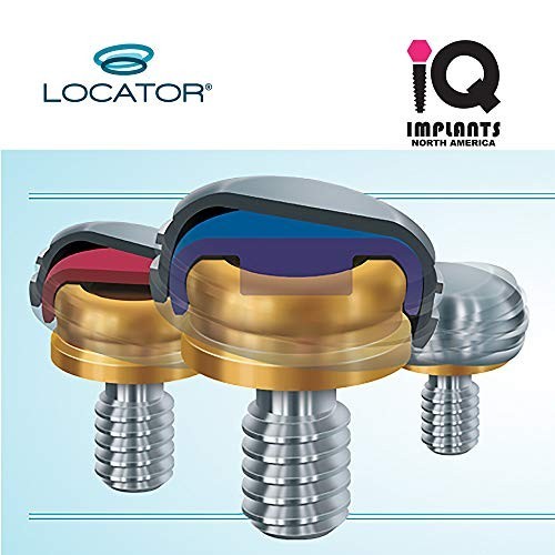 Replacement Male Retention Inserts Caps for IQ Implants – Standard, Light, Pink