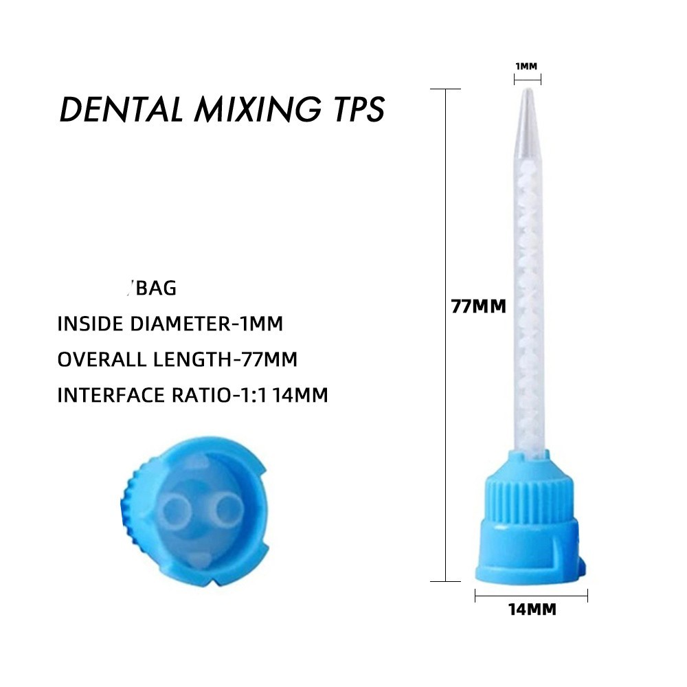 100Pcs Dental Mixing Tips Impression HP Tips 1:1 for Light Body USA