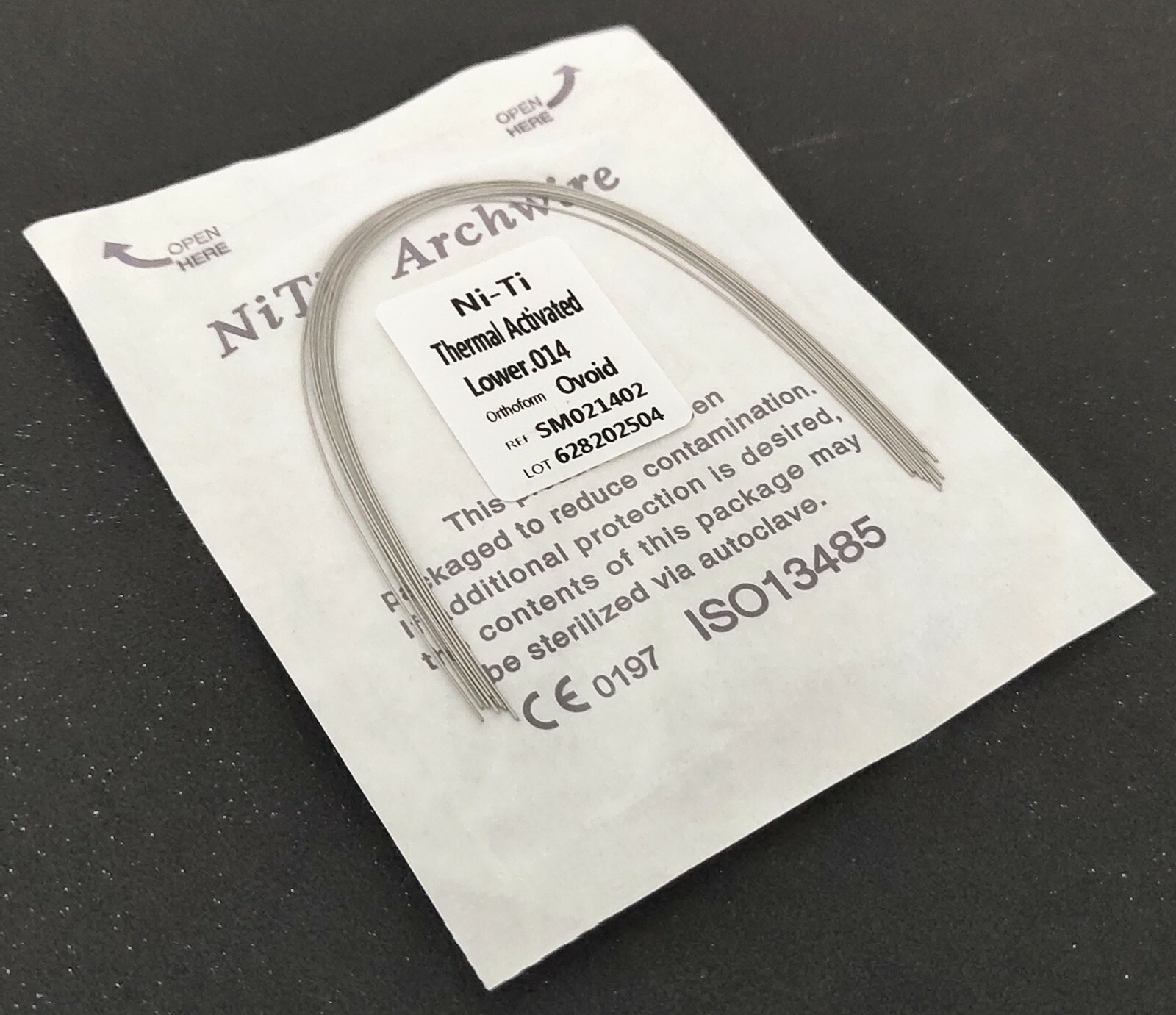 200 Packs Thermal Activated Niti Arch Wire Round Dental Orthodontics Ovoid Form