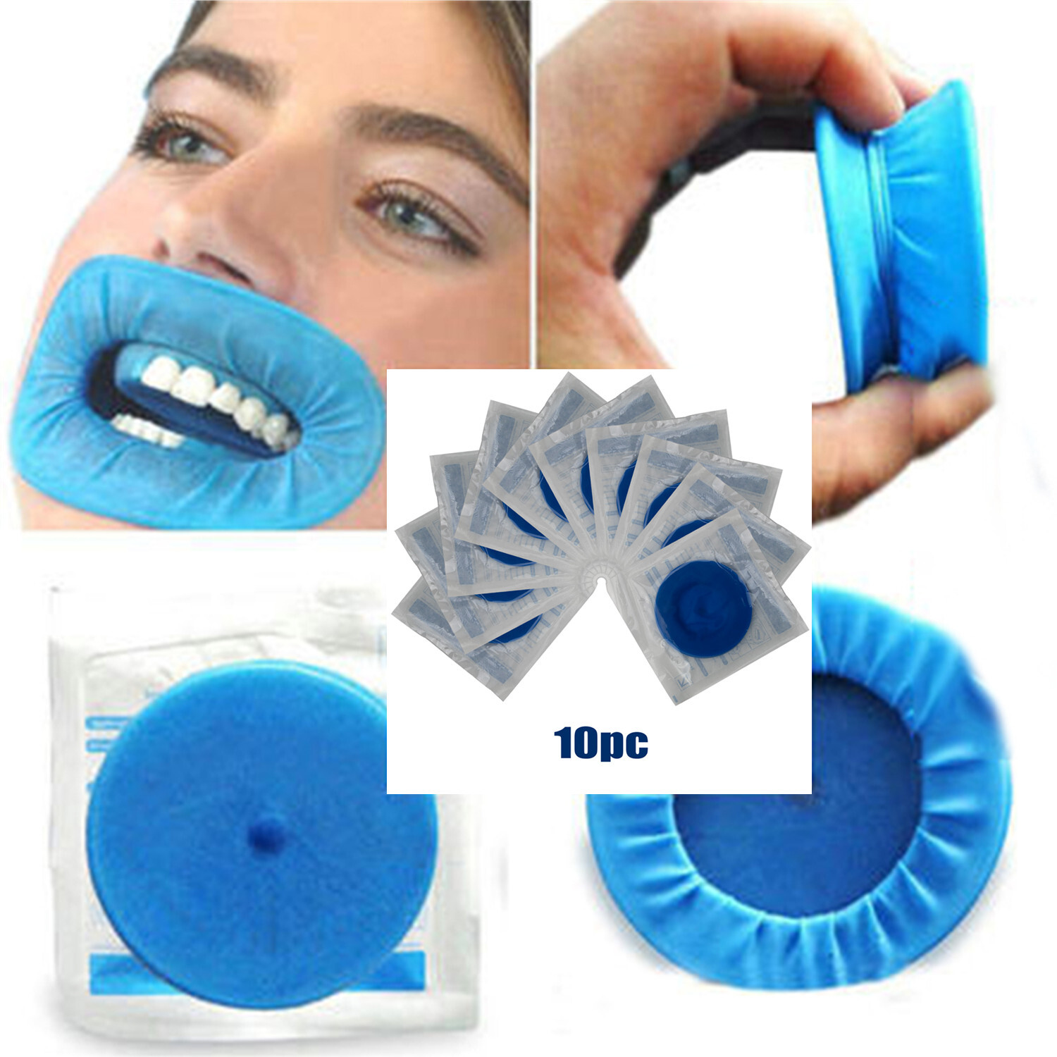 10Pcs Disposable Sterile Rubber Dam Dental Cheek Lip Retractor Opener Latex Free
