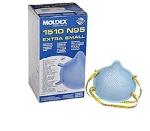 N95 Particulate Respirator Face Mask 20pcs, XS Moldex 1510 Expire 01/2030